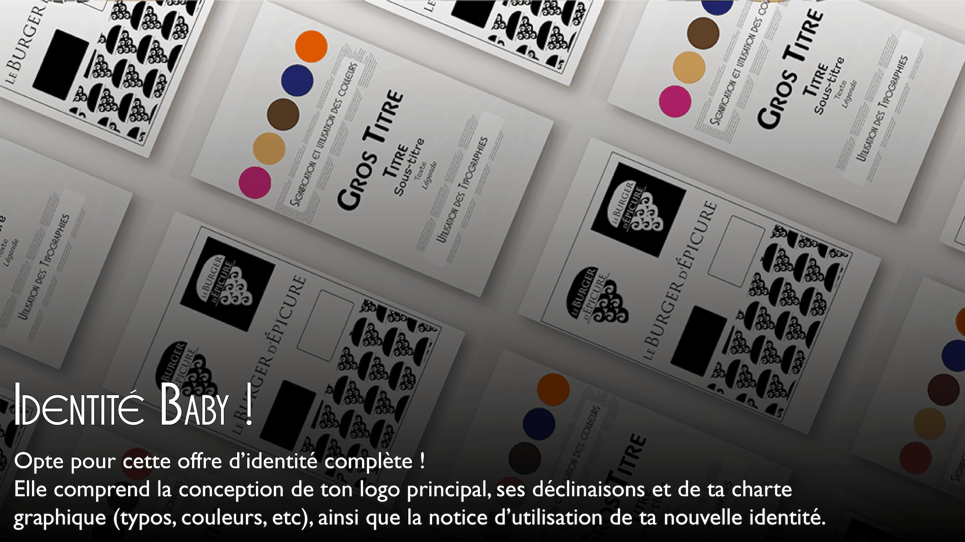 visuel pour l'offre identité baby !